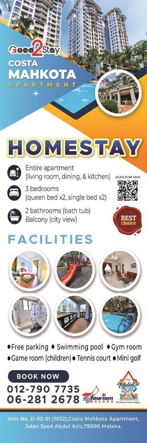 Good2Stay Apartment 6-8Pax L 3R2B L 2 Parking L Coway Water L Unifi I Swimming Pool Malakka Dış mekan fotoğraf